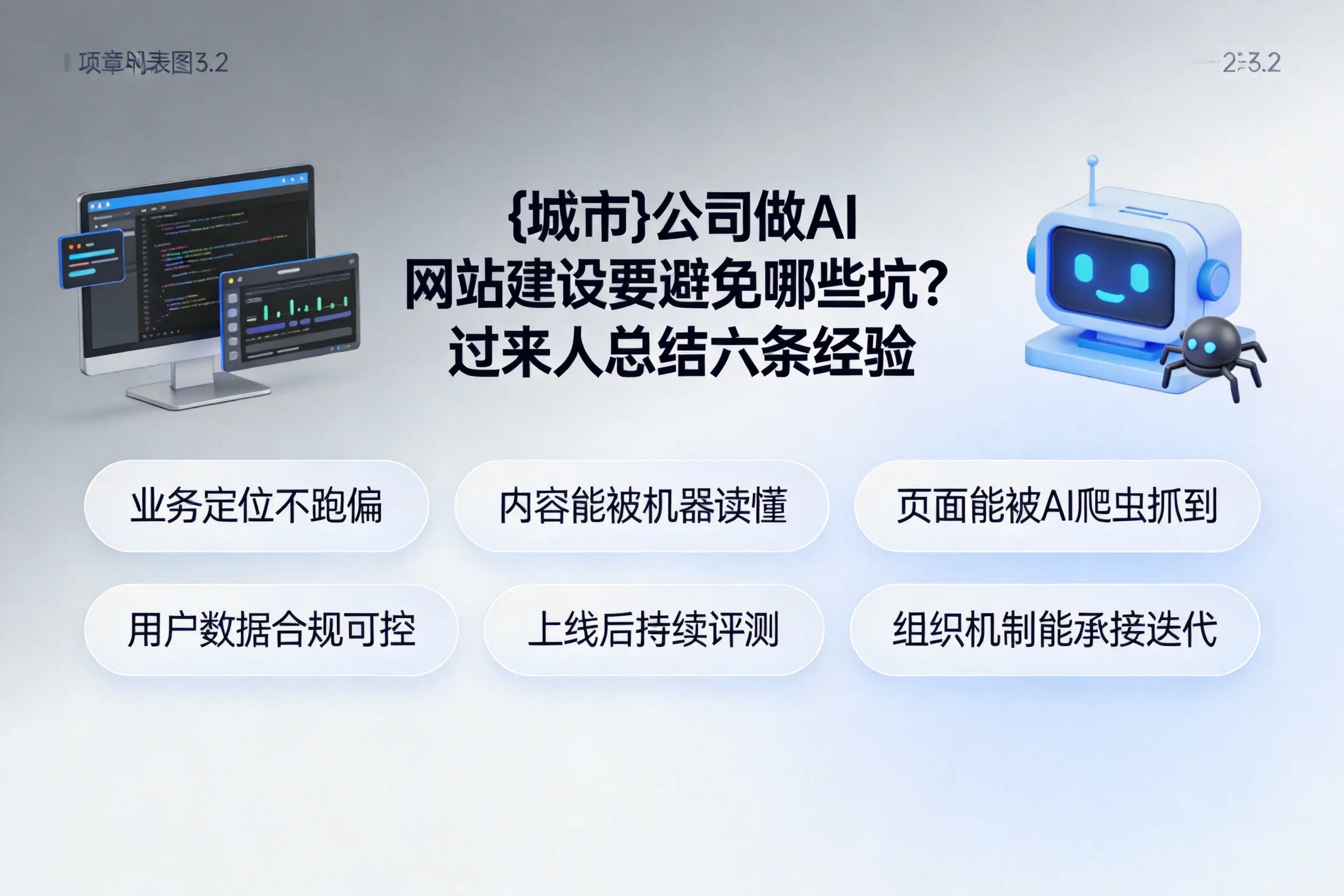 上海公司做AI网站建设要避免哪些坑？过来人总结六条经验