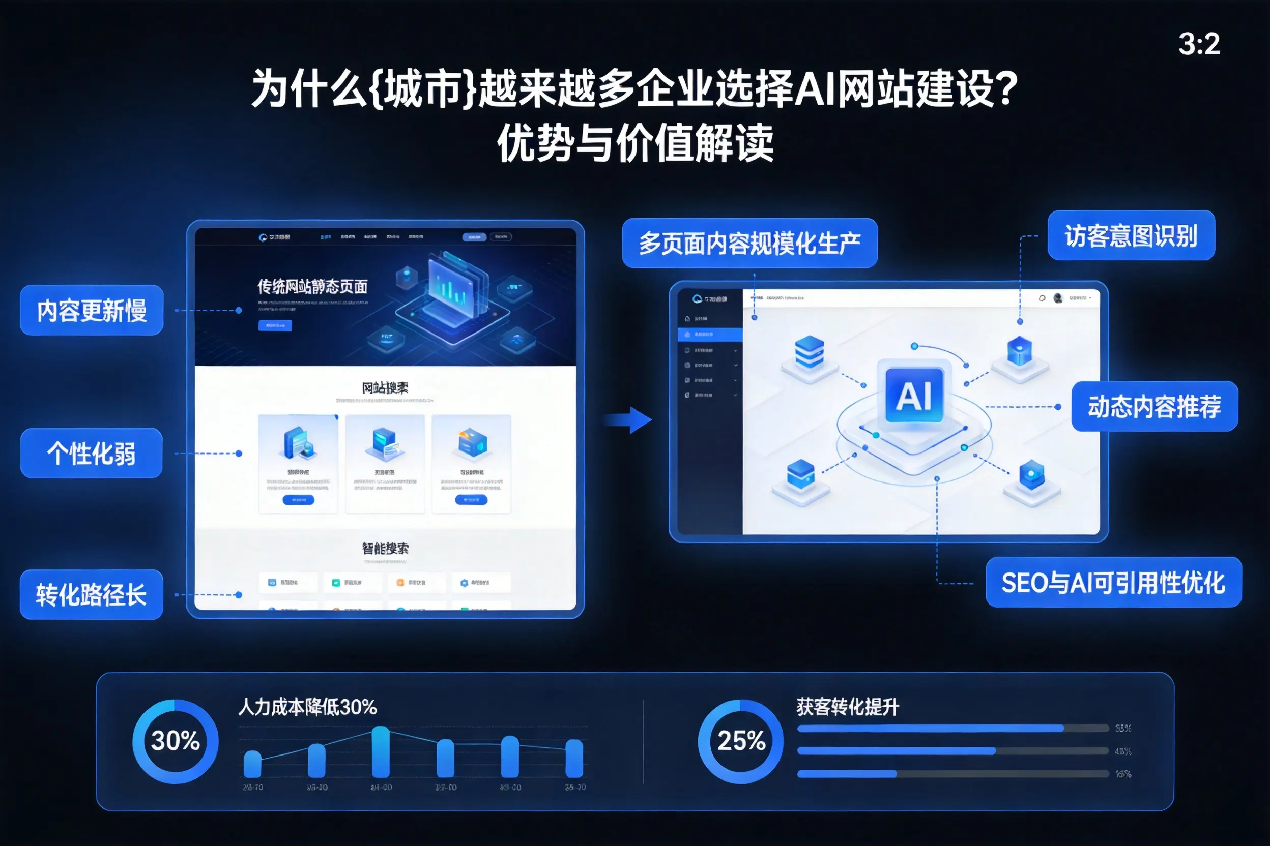 为什么上海越来越多企业选择AI网站建设?优势与价值解读