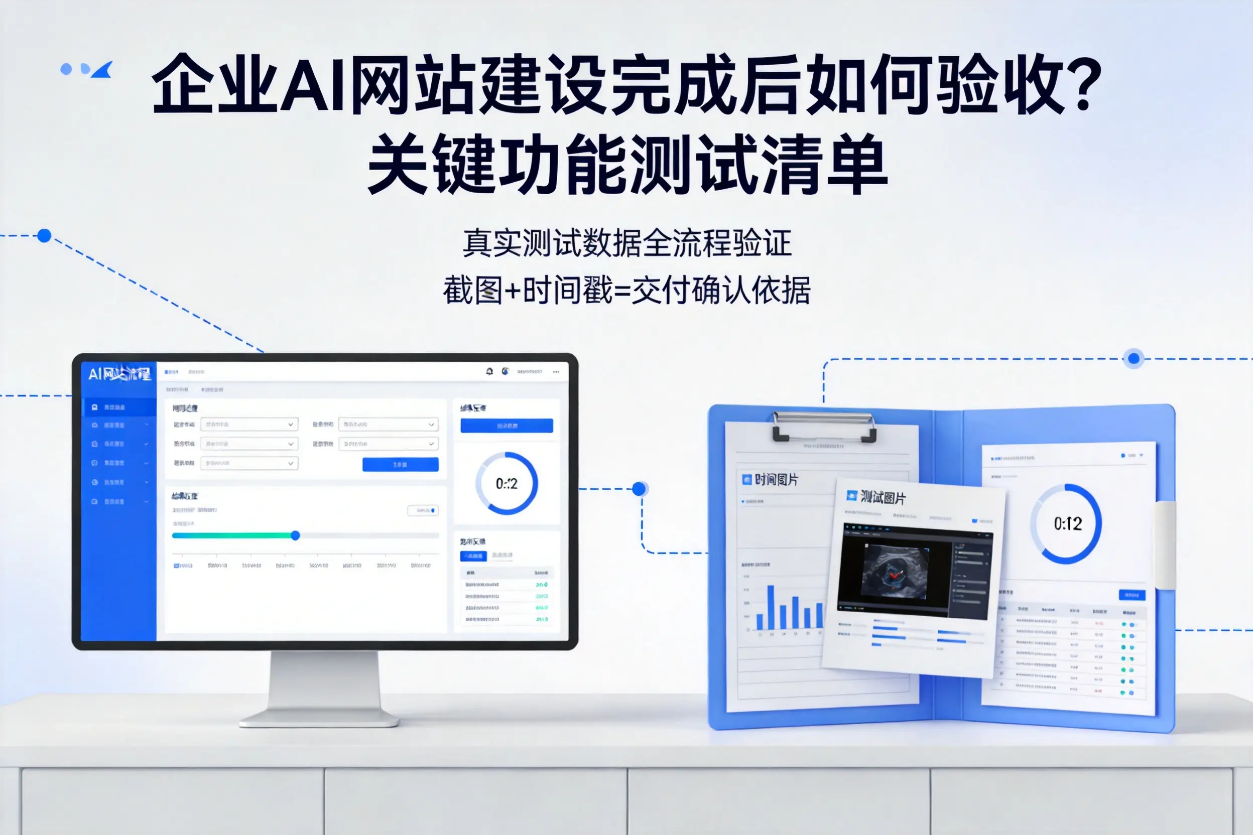 上海企业AI网站建设完成后如何验收?关键功能测试清单