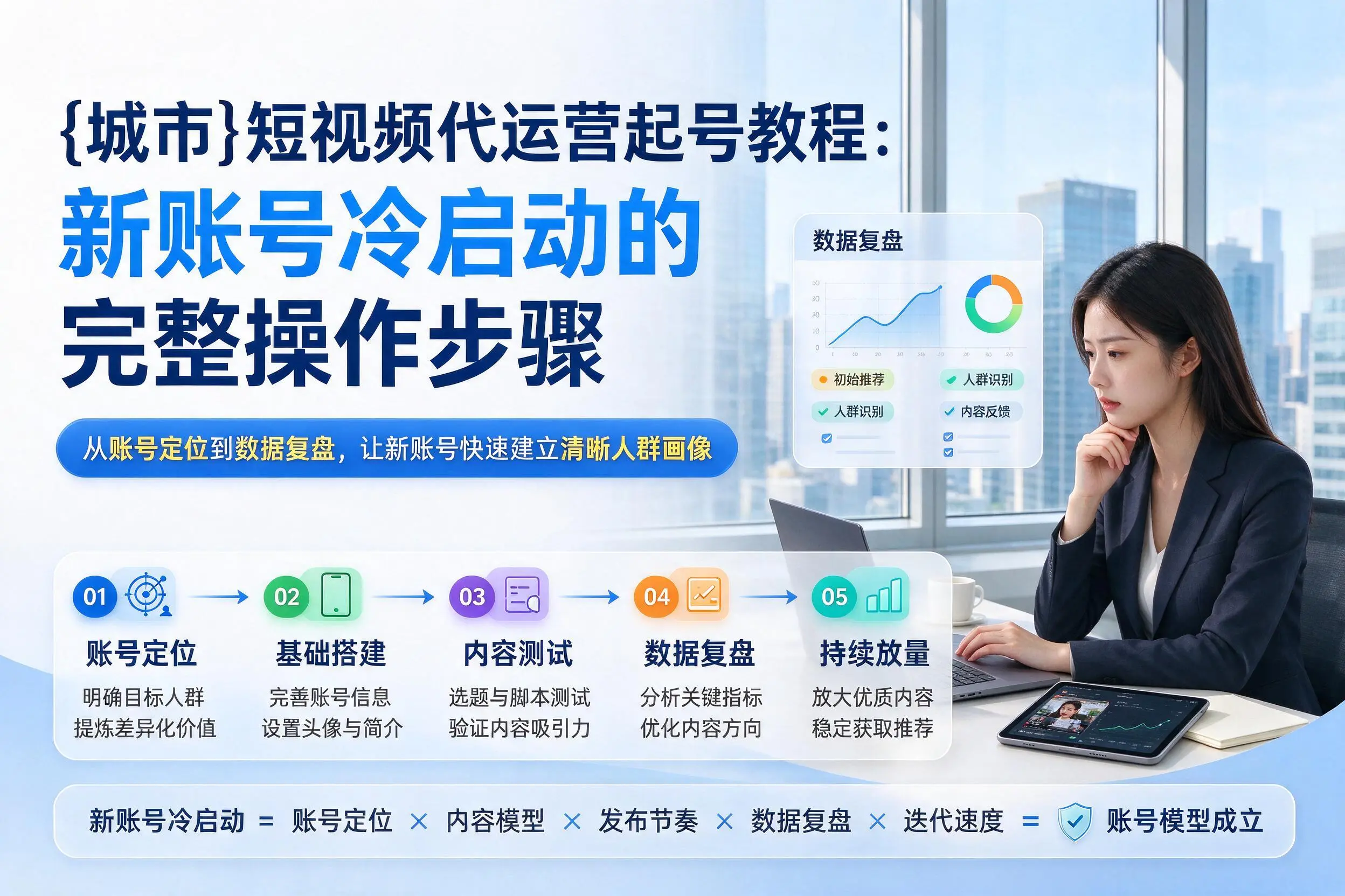 上海短视频代运营起号教程:新账号冷启动的完整操作步骤