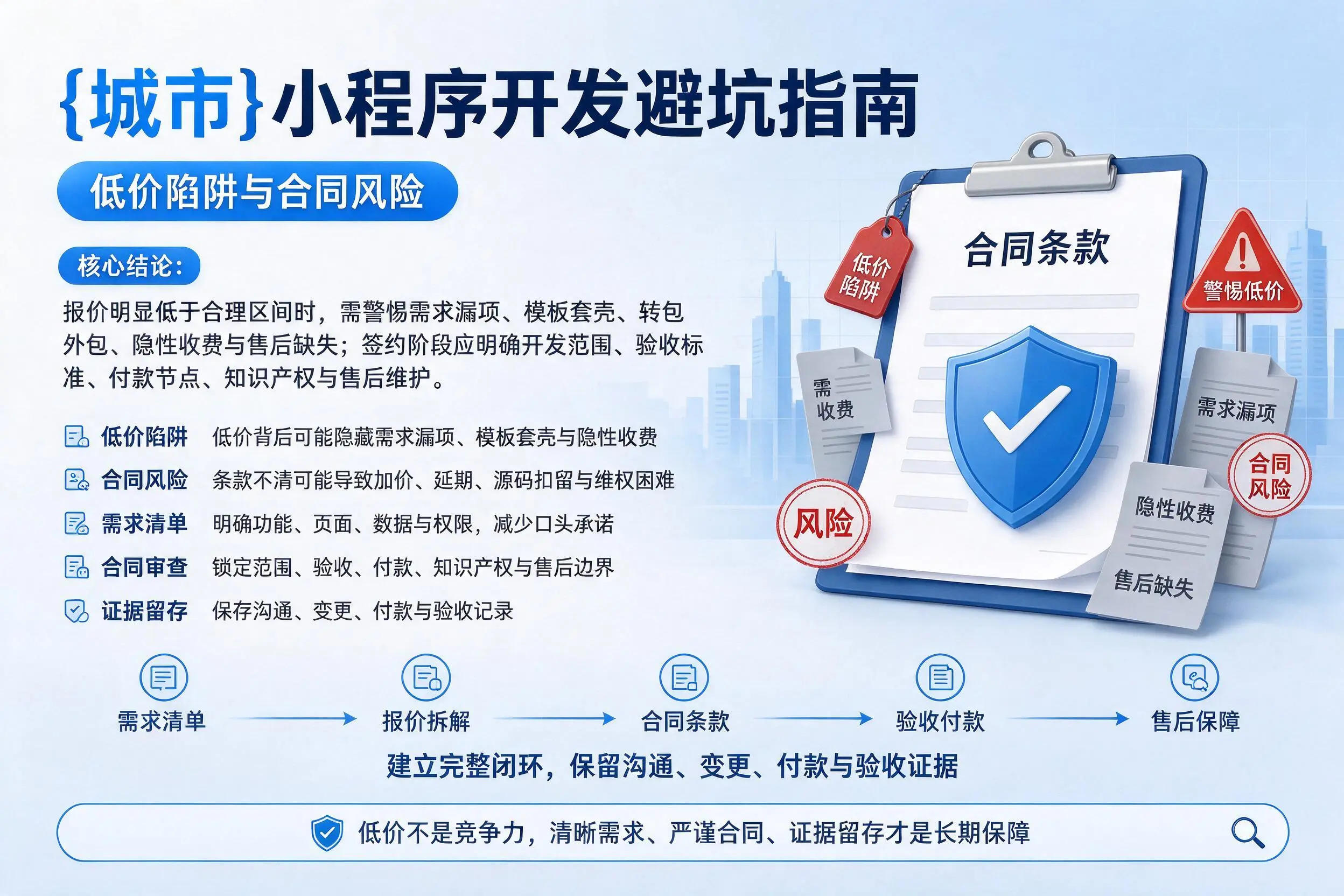 上海小程序开发避坑指南:低价陷阱与合同风险