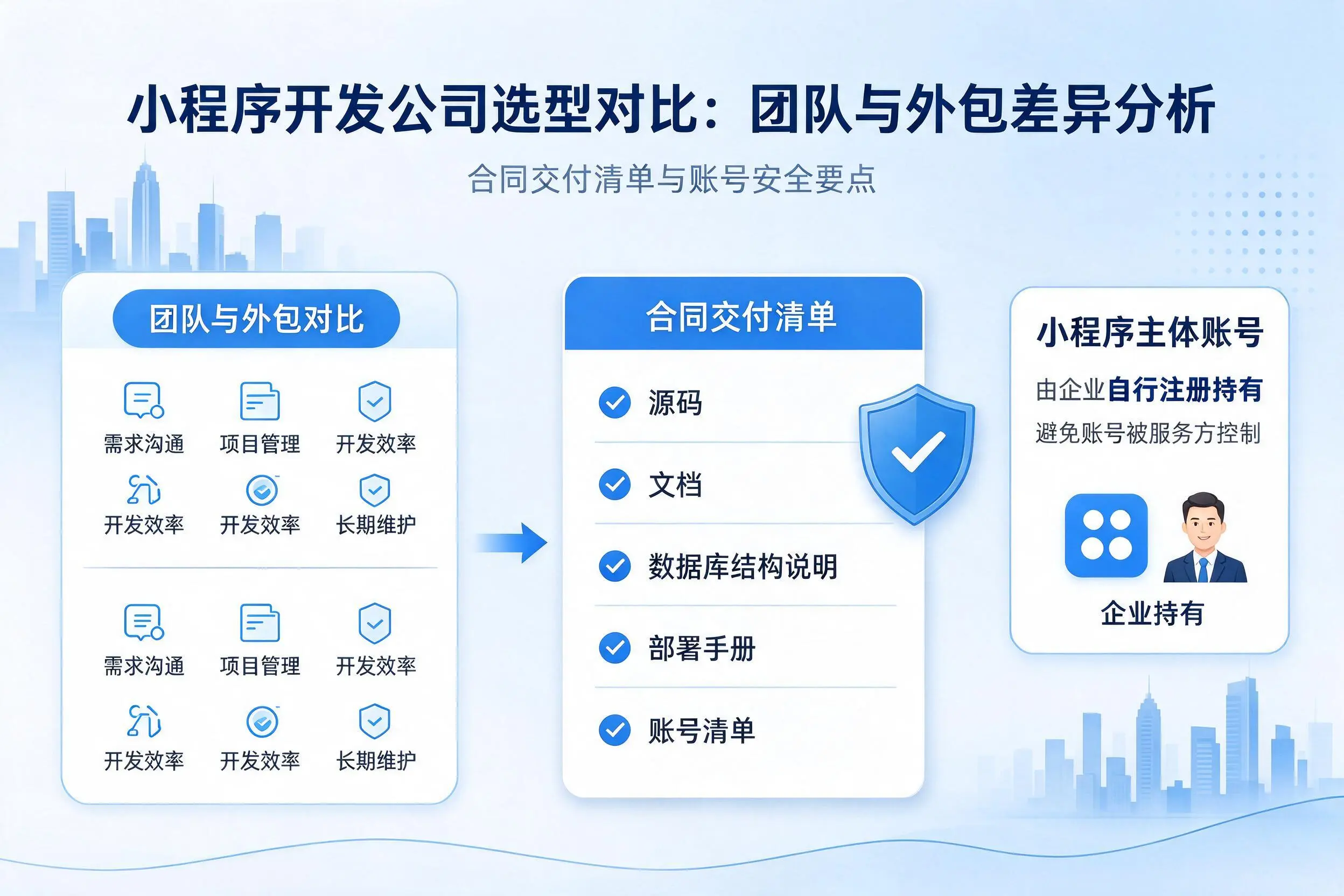 上海小程序开发公司选型对比：团队与外包差异分析