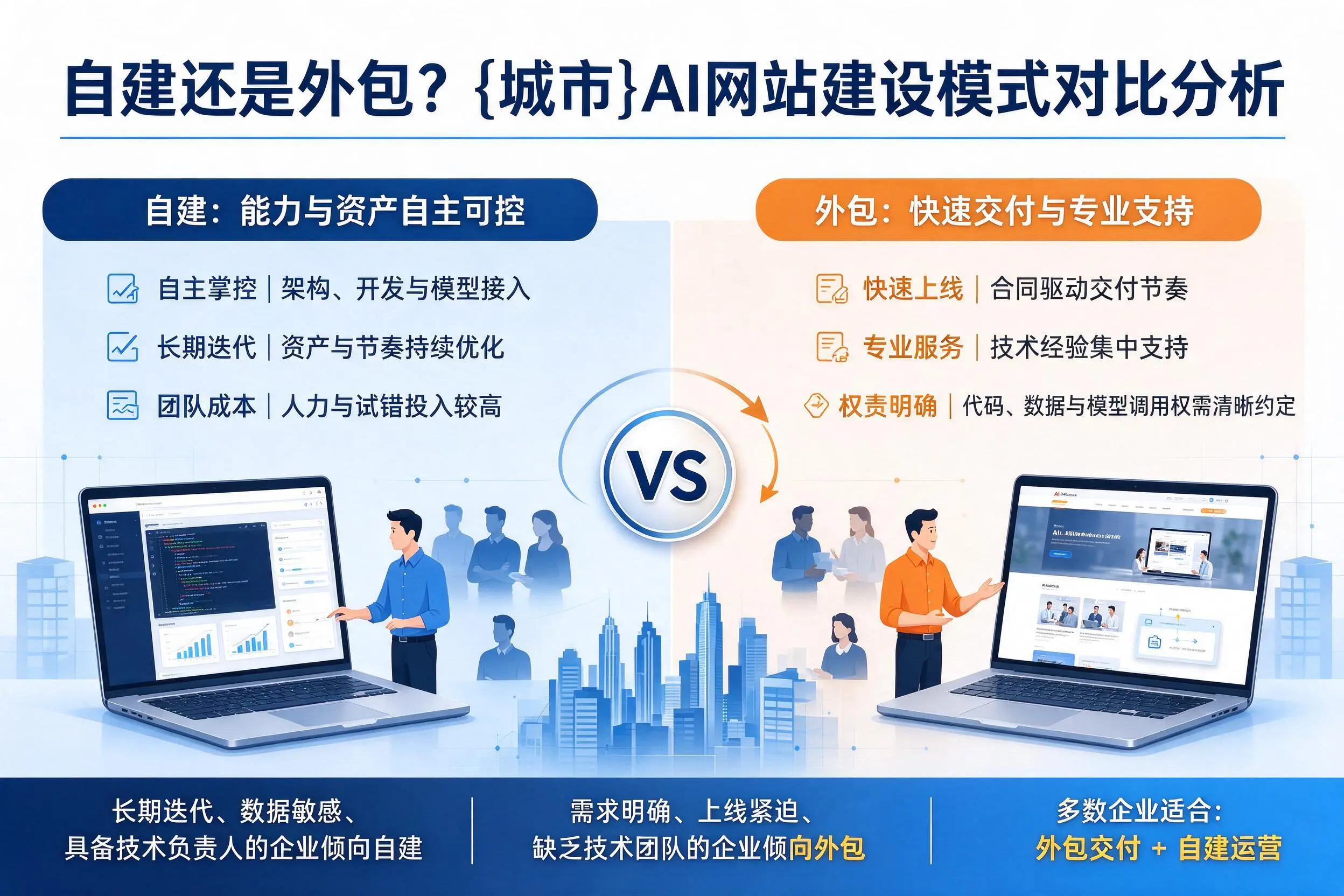 自建还是外包？上海AI网站建设模式对比分析